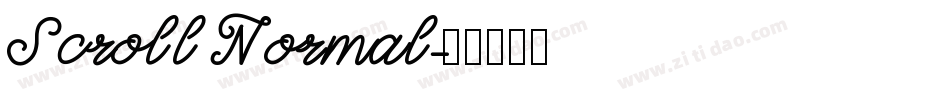 Scroll Normal字体转换